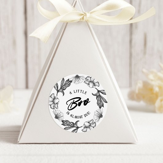 Een beetje boe is bijna te wijten aan Gothic Flowe Ronde Sticker