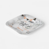 Een beetje boe is bijna te wijten aan Herfst Baby  Papieren Bordje (Gebogen)