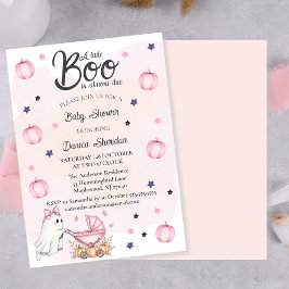 Een beetje boe is bijna te wijten aan roze Baby sh Kaart