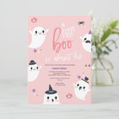 Een beetje boe is bijna te wijten aan spook Baby s Kaart (Staand voorkant)