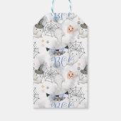 Een beetje boe is bijna te wijten Boy Baby shower  Cadeaulabel (Achterkant)