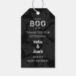 Een beetje boe is te wijten spookachtige Baby show Cadeaulabel