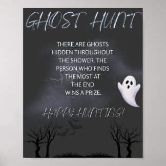 Een beetje boe is verschuldigd Ghost Hunt bord Poster