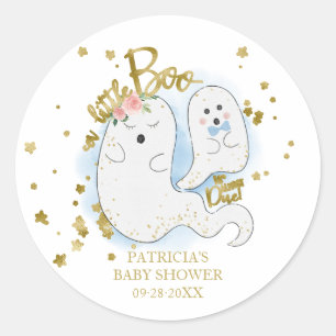 Een beetje boe schattige Halloween jongen baby sho Ronde Sticker