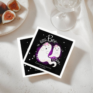 Een beetje boe schattige Halloween meisje baby sho Servet