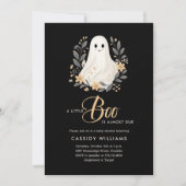 Een beetje Boho Ghost Halloween Baby shower Kaart (Voorkant)