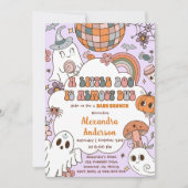 Een beetje Boo Baby shower Halloween Party Kaart (Voorkant)