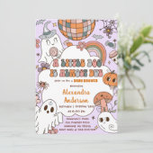 Een beetje Boo Baby shower Halloween Party Kaart (Staand voorkant)