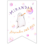 Een beetje Boo Baby shower Welkom bunting banner (Eerste vlag)