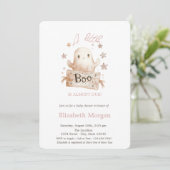 Een beetje Boo Boho Ghost Stripes Halloween Kaart (Staand voorkant)