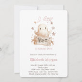 Een beetje Boo Boho Ghost Stripes Halloween Kaart (Voorkant)