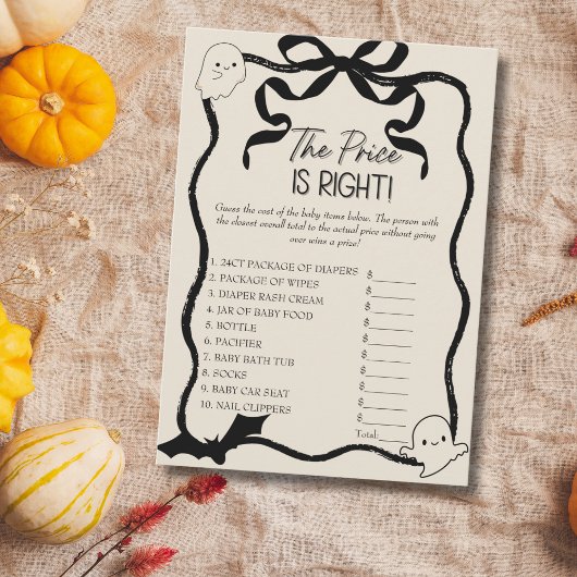 Een beetje Boo De prijs is juist baby spel kaart