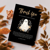 Een beetje Boo Ghost Halloween Baby shower Dank u Bedankkaart