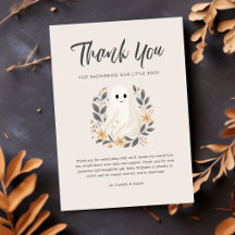 Een beetje Boo Ghost Halloween Baby shower Dank u