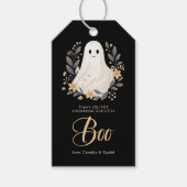Een beetje Boo Ghost Halloween Baby shower Dank u Cadeaulabel (Voorkant)