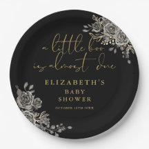 Een beetje Boo Gotische bloemige baby shower