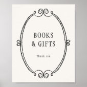 Een beetje Boo Halloween Baby shower Boeken en ges Poster (Voorkant)