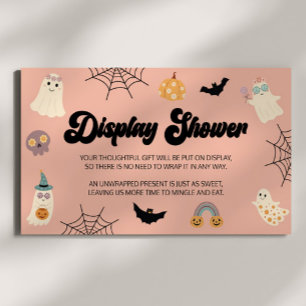 Een beetje Boo Halloween Baby shower Display Showe Informatiekaartje