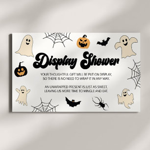 Een beetje Boo Halloween Baby shower Display Showe Informatiekaartje