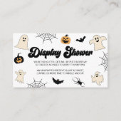Een beetje Boo Halloween Baby shower Display Showe Informatiekaartje (Voorkant)
