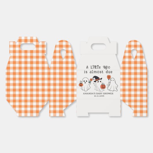 Een beetje Boo Halloween Baby shower gunstbox Bedankdoosjes (Ongevouwen)