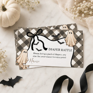 Een beetje Boo Halloween Baby Shower Luier Informatiekaartje