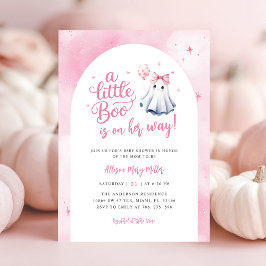 Een beetje Boo Halloween Ghost Baby shower Kaart