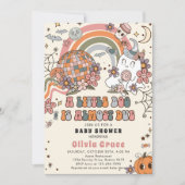 Een beetje Boo Halloween Ghost Retro Baby shower Kaart (Voorkant)