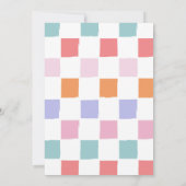 Een beetje Boo Halloween Groovy Baby shower Party Kaart (Achterkant)