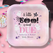 Een beetje Boo Halloween Schattige Ghosts Baby sho Papieren Bordje