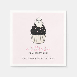 Een beetje Boo Halloween-thema Cute Ghost Roze Servet