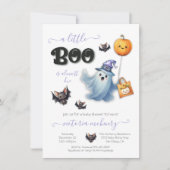 Een beetje Boo Halloween Waterverf Baby shower Kaart (Voorkant)