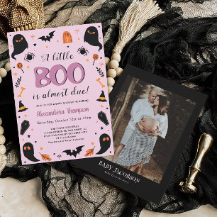 Een beetje Boo Halloween Witch Baby shower Kaart