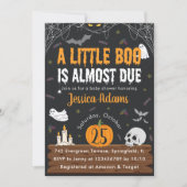 Een beetje Boo heeft bijna Halloween Baby shower Kaart (Voorkant)