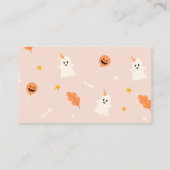 Een beetje Boo is bijna Baby shower Luierloterij Informatiekaartje (Achterkant)