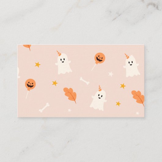 Een beetje Boo is bijna Baby shower Luierloterij Informatiekaartje (Achterkant)