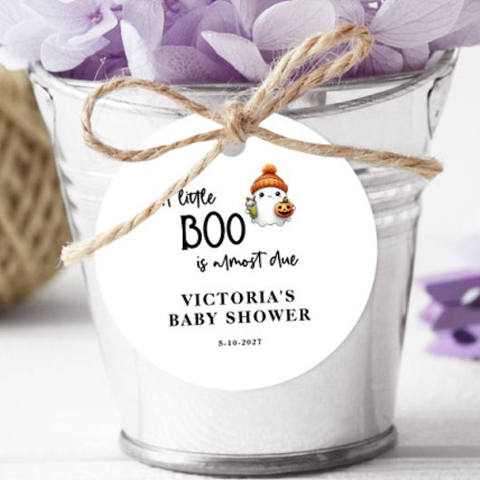 Een beetje Boo is bijna het gevolg van Baby shower Bedankjes Labels