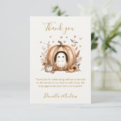 Een beetje Boo is bijna te wijten aan Boho Baby sh Bedankkaart (Staand voorkant)