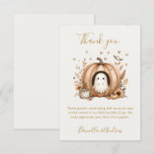 Een beetje Boo is bijna te wijten aan Boho Baby sh Bedankkaart (Voorkant / Achterkant)