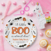 Een beetje Boo is bijna te wijten aan Halloween Ba Papieren Bordje (Feest)