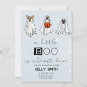 Een beetje Boo is bijna te wijten Boy Baby shower  Kaart (Voorkant)