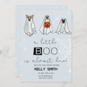 Een beetje Boo is bijna te wijten Boy Baby shower  Kaart (Voorkant / Achterkant)