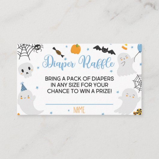 Een beetje Boo is bijna te wijten luier Raffle Kaa Informatiekaartje (Voorkant)