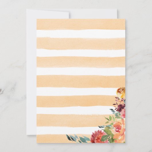 Een beetje Boo On The Way Gold Autumn Baby shower Kaart (Achterkant)