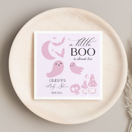 Een beetje boo pastel roze Halloween baby shower Servet