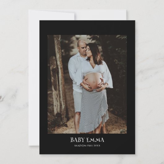 Een beetje Boo Pink Halloween Baby shower Kaart (Achterkant)