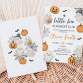 Een beetje Boo Pumpkin Halloween Baby shower Kaart