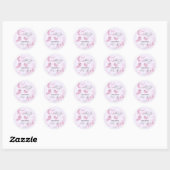 Een beetje boo roze Halloween baby shower gunst Ronde Sticker (Vel)