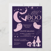 Een beetje boo roze Halloween baby shower Kaart (Voorkant)