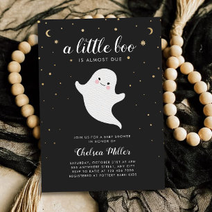 Een beetje Boo Schattige Ghost Baby shower Kaart